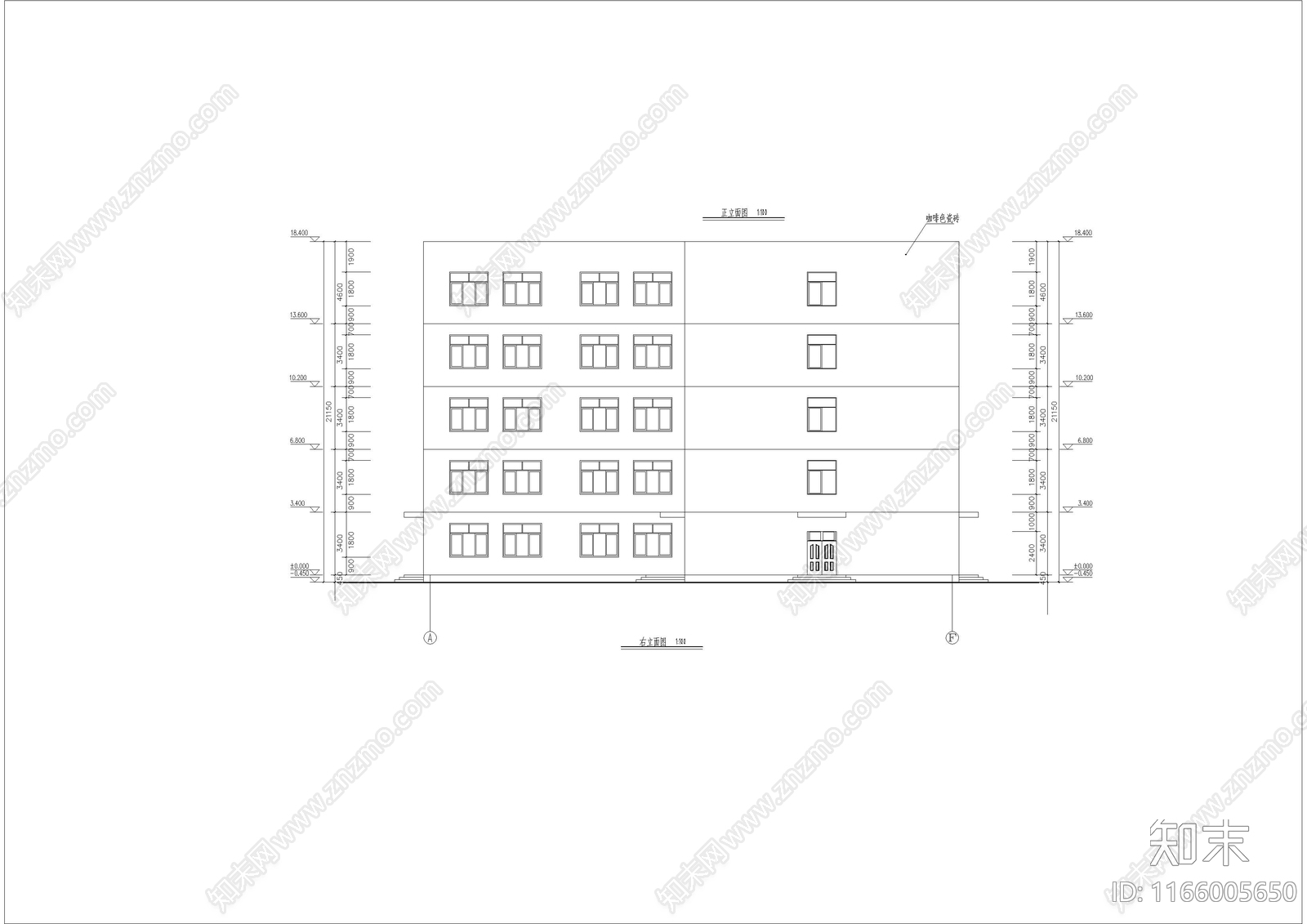 现代学校建筑cad施工图下载【ID:1166005650】