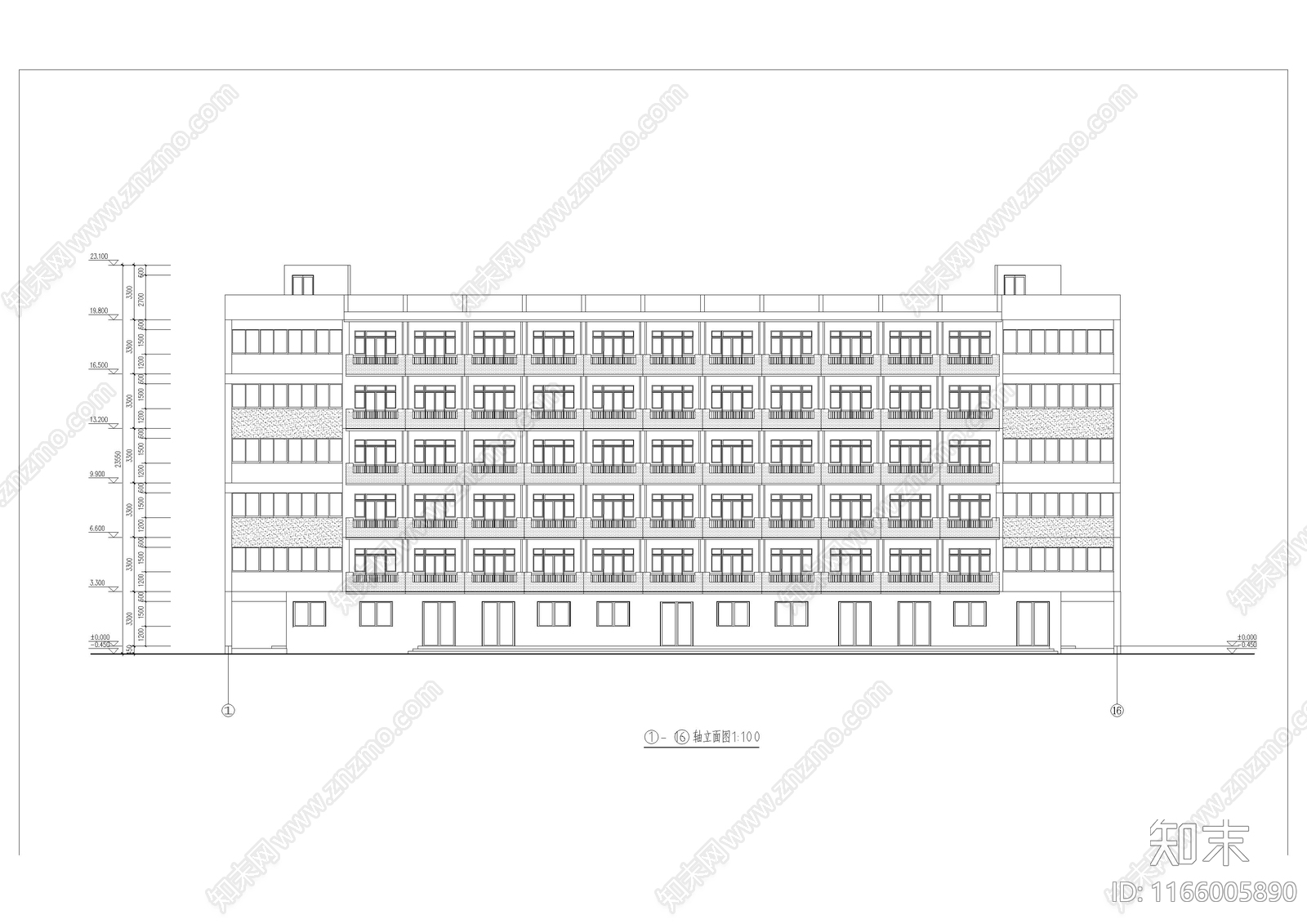 现代学校建筑cad施工图下载【ID:1166005890】