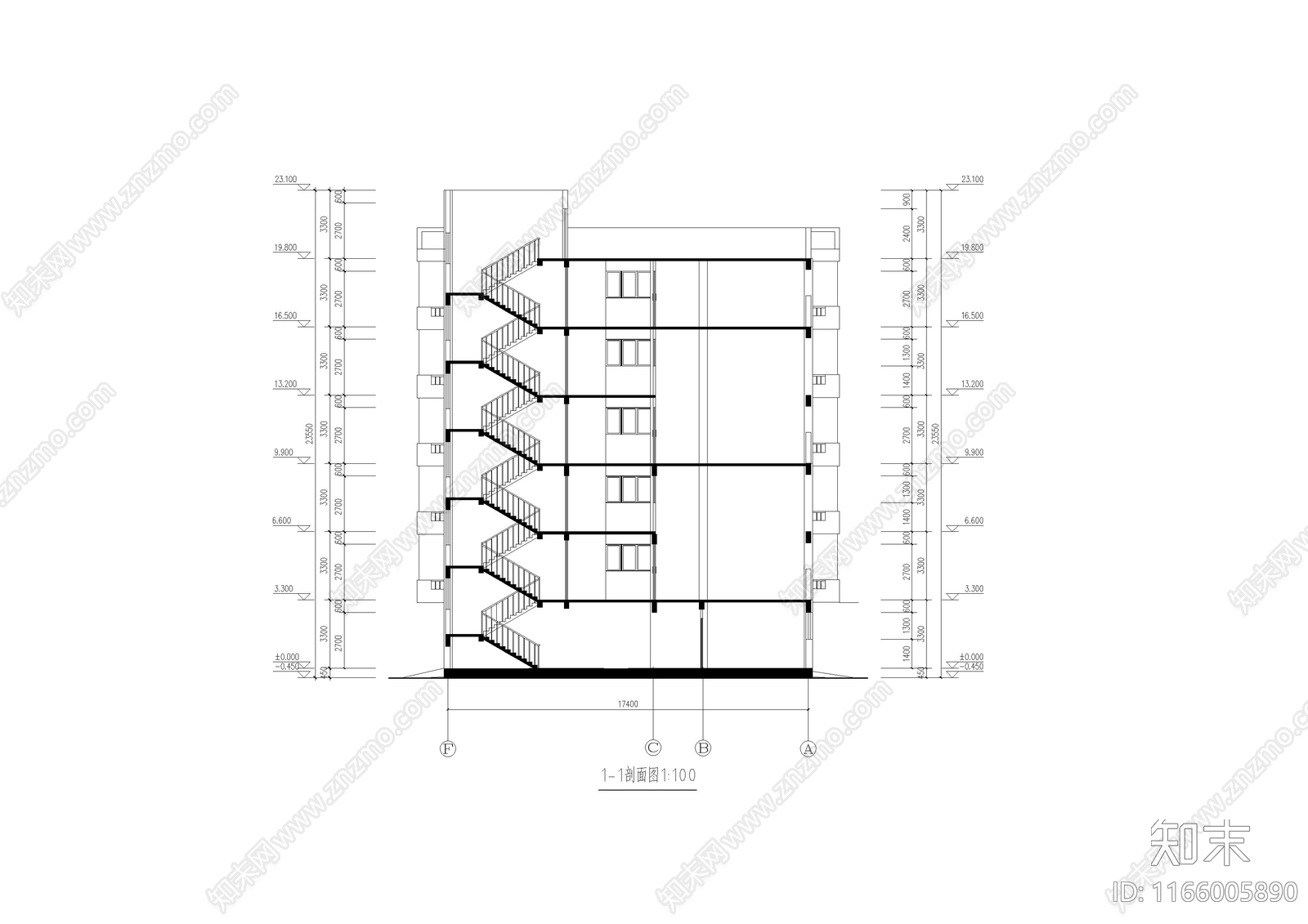 现代学校建筑cad施工图下载【ID:1166005890】