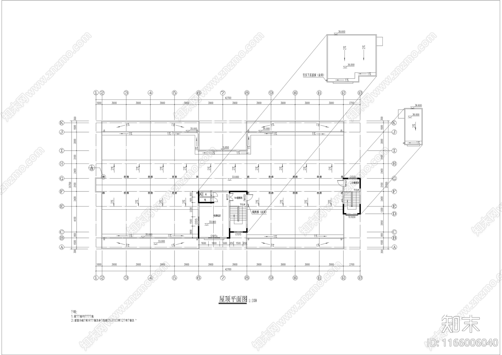 现代住宅楼建筑施工图下载【ID:1166006040】