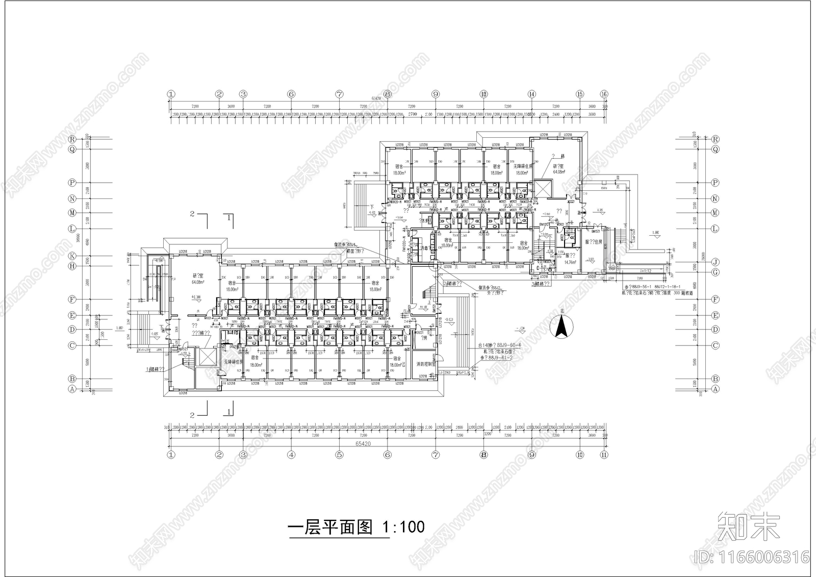现代学校建筑cad施工图下载【ID:1166006316】