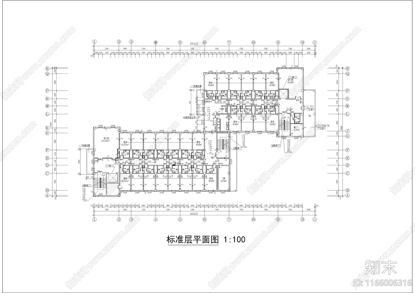 现代学校建筑cad施工图下载【ID:1166006316】