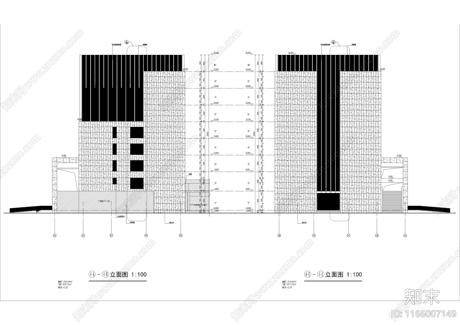 现代其他公共建筑cad施工图下载【ID:1166007149】