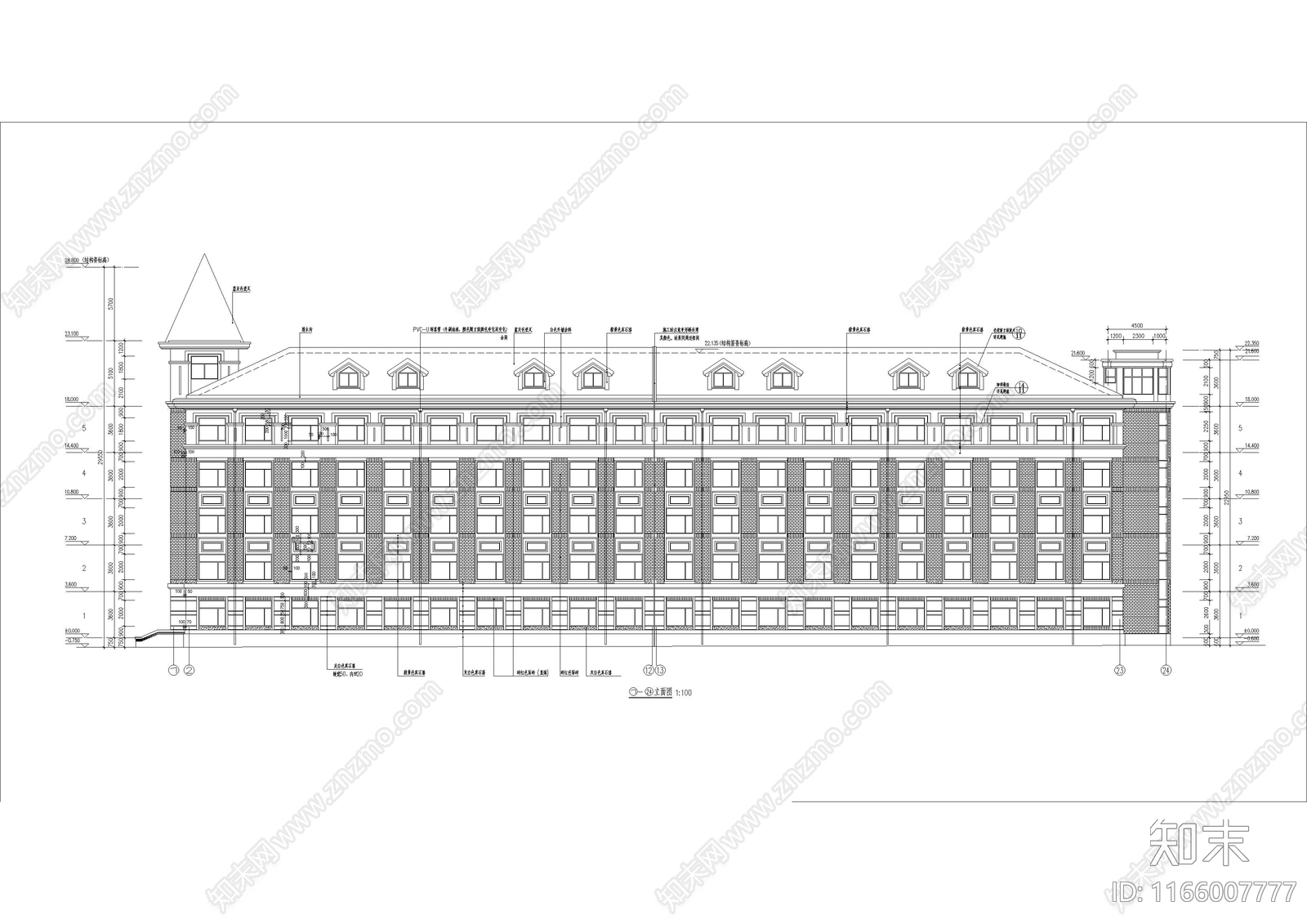 现代学校建筑cad施工图下载【ID:1166007777】