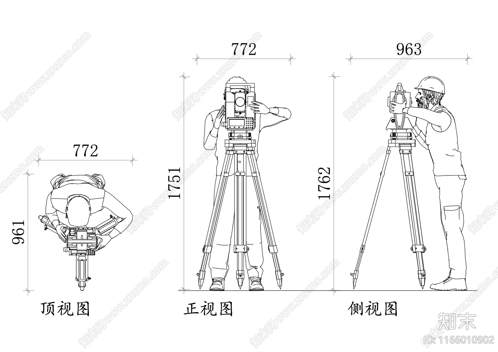 现代人物cad施工图下载【ID:1166010902】