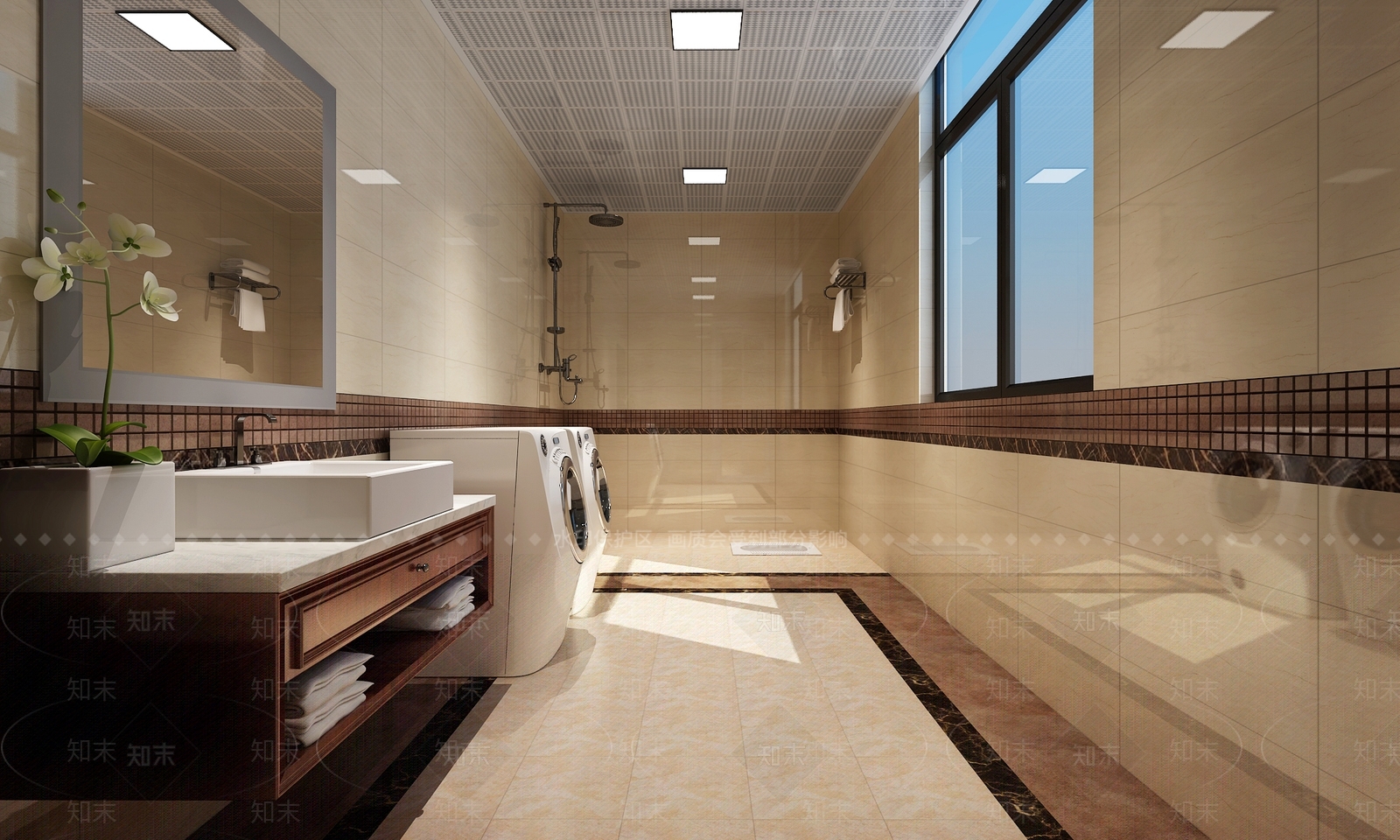 现代卫生间3D模型下载【ID:1166011039】