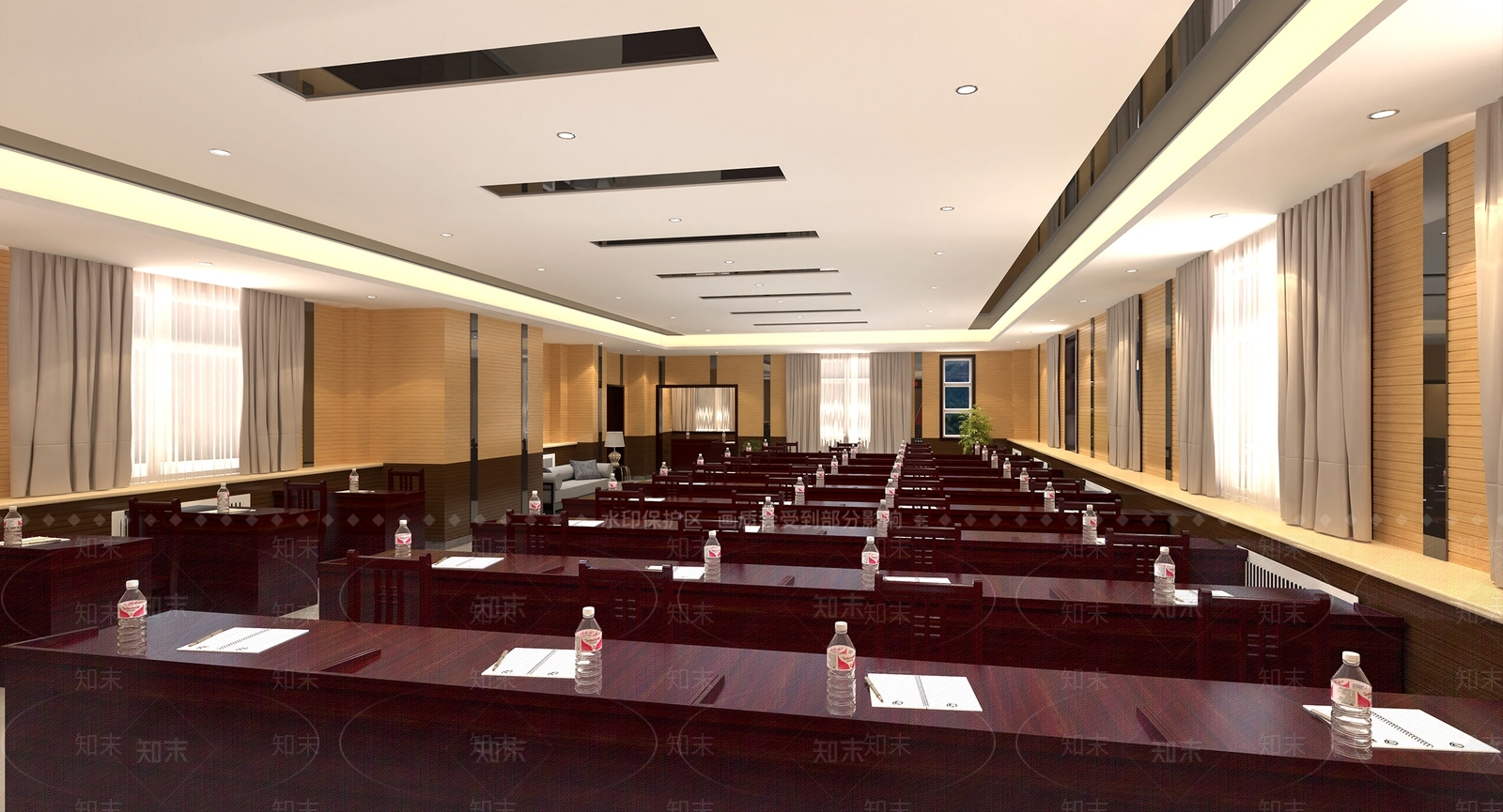 现代会议室3D模型下载【ID:1166015696】