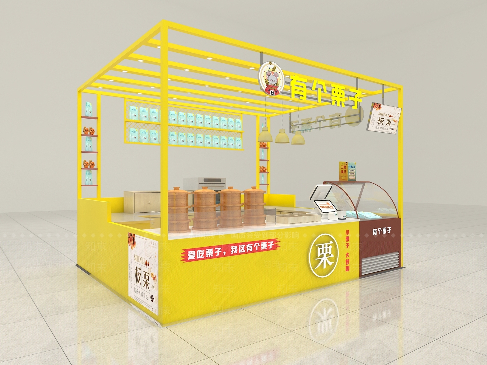 现代零食店3D模型下载【ID:1166024334】