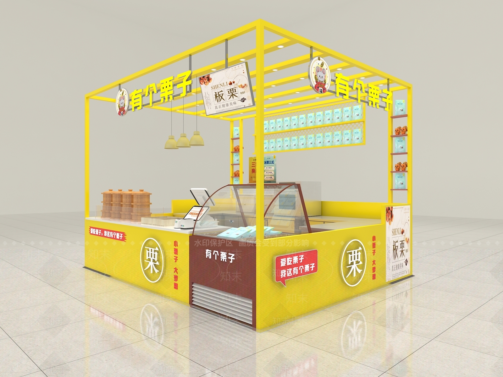 现代零食店3D模型下载【ID:1166024334】
