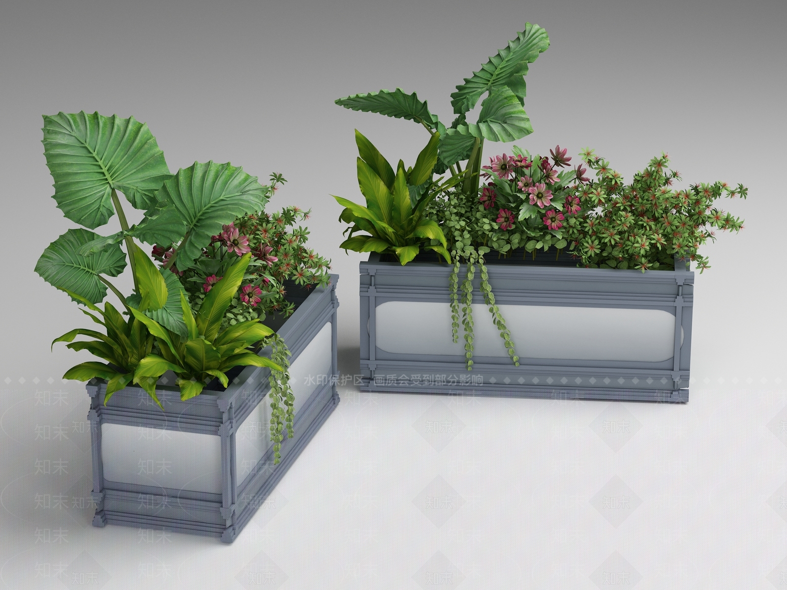 植物堆3D模型下载【ID:1166026739】