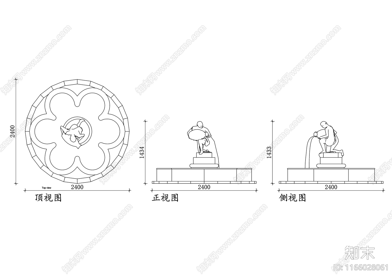 现代庭院施工图下载【ID:1166028061】