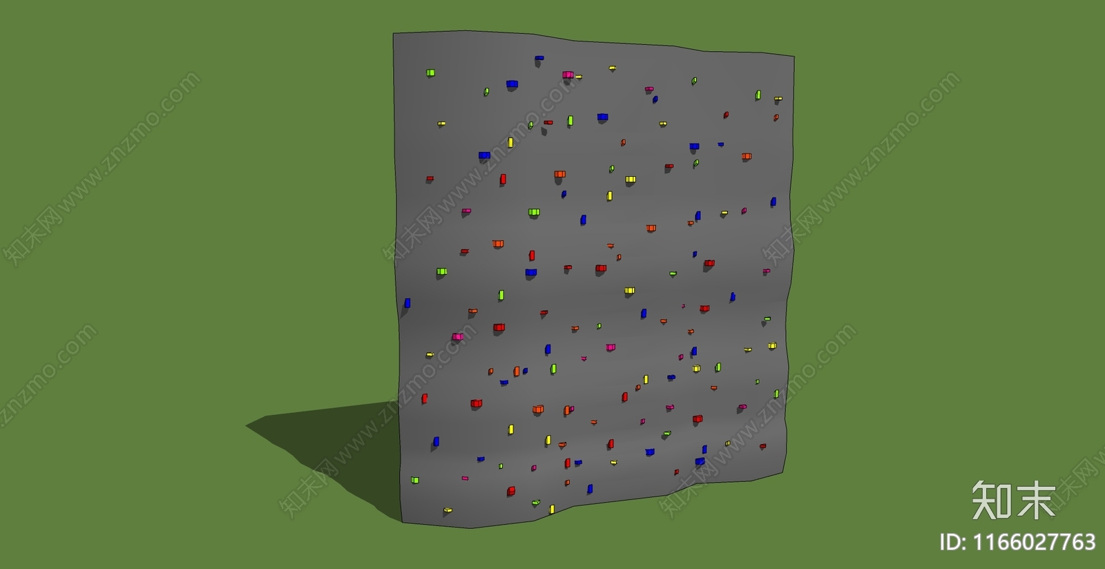 攀岩墙SU模型下载【ID:1166027763】
