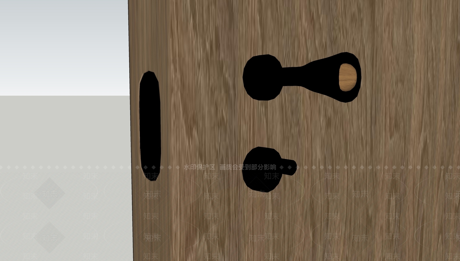现代门把手SU模型下载【ID:1166035350】