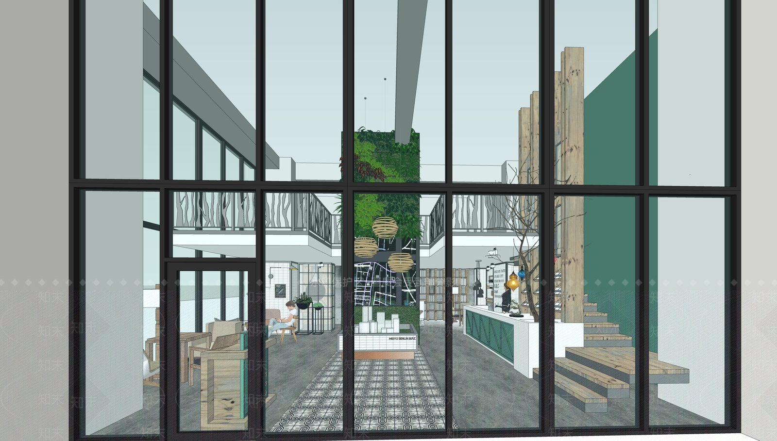 轻奢现代其他店铺SU模型下载【ID:1166039020】