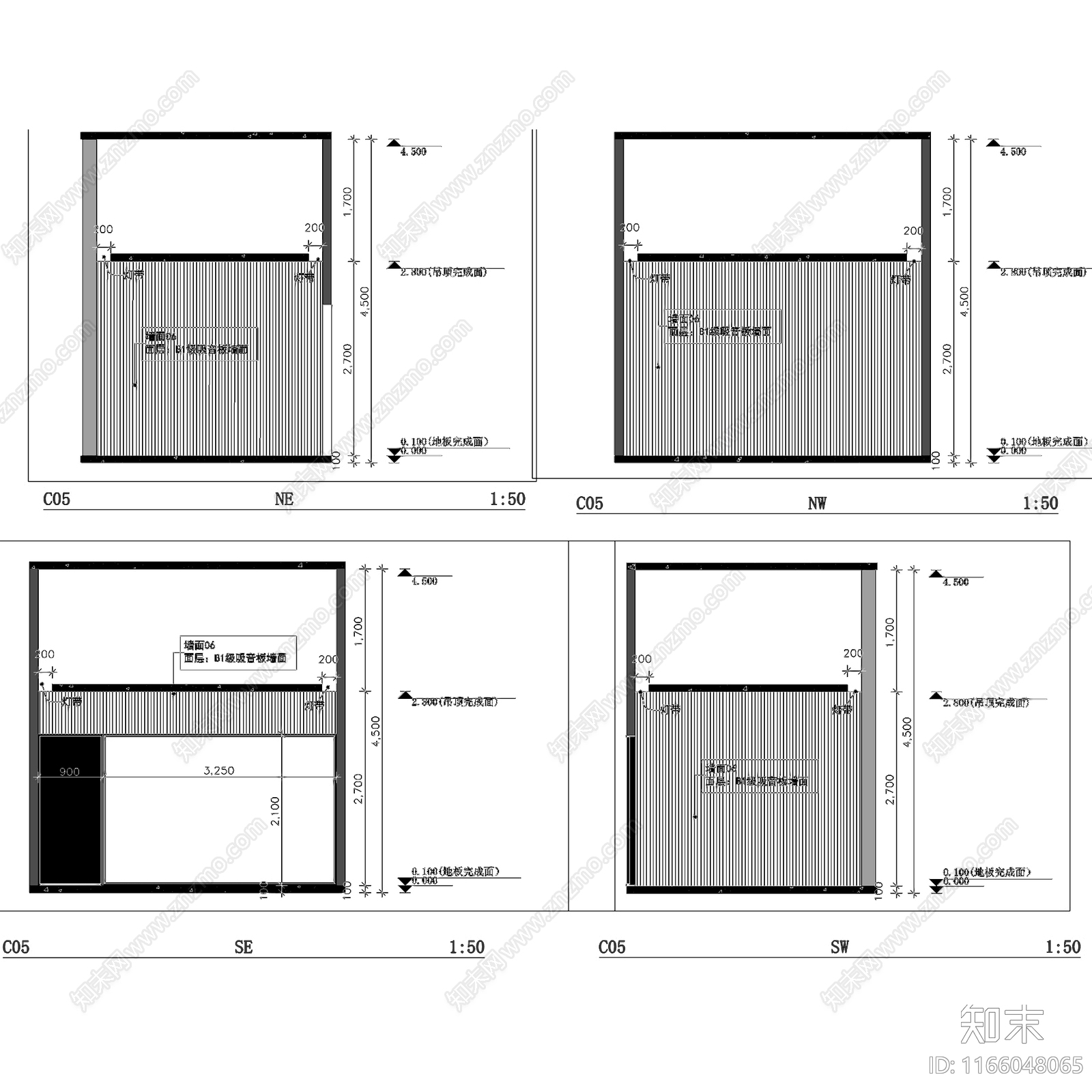 现代培训中心cad施工图下载【ID:1166048065】