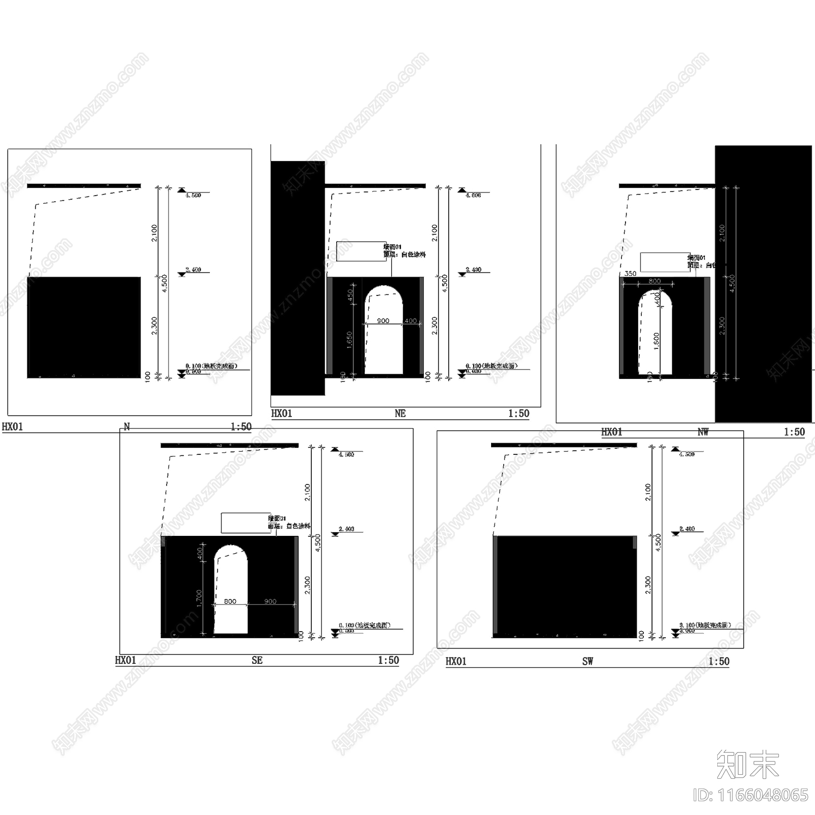 现代培训中心cad施工图下载【ID:1166048065】