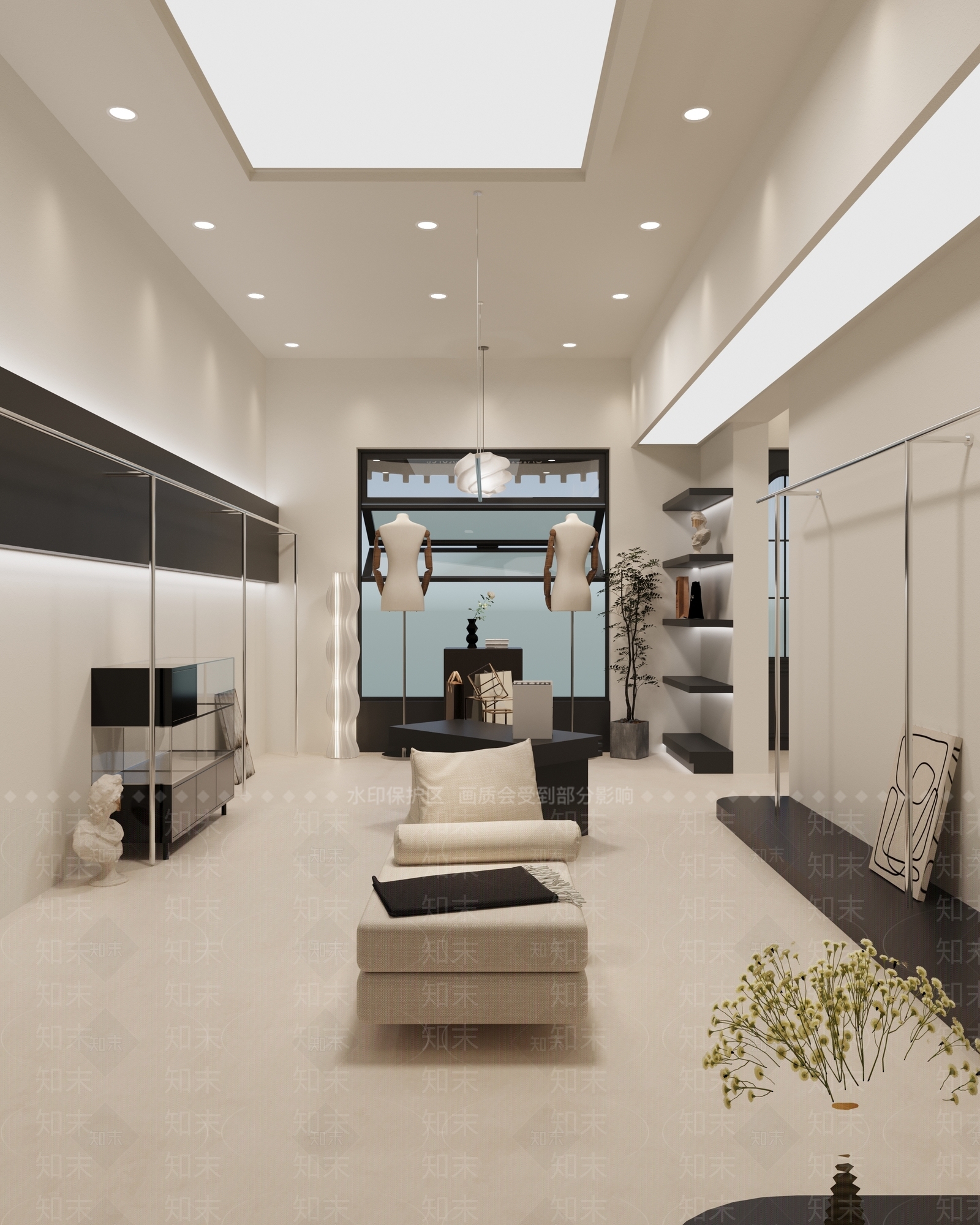 法式现代服装店3D模型下载【ID:1166039677】