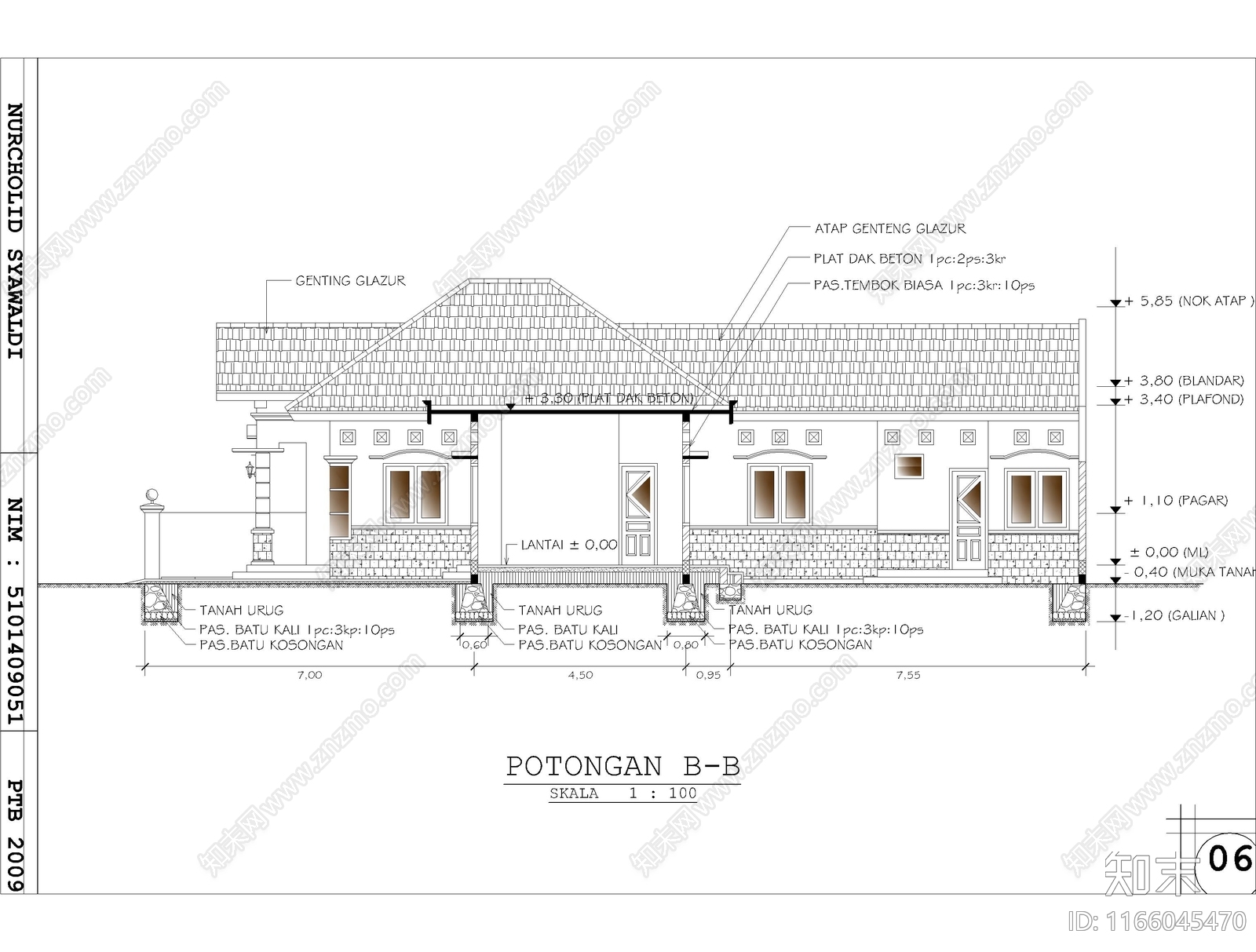 现代住宅楼建筑cad施工图下载【ID:1166045470】