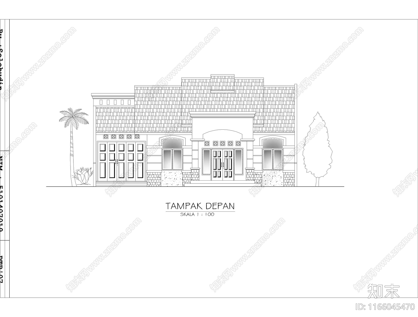 现代住宅楼建筑cad施工图下载【ID:1166045470】