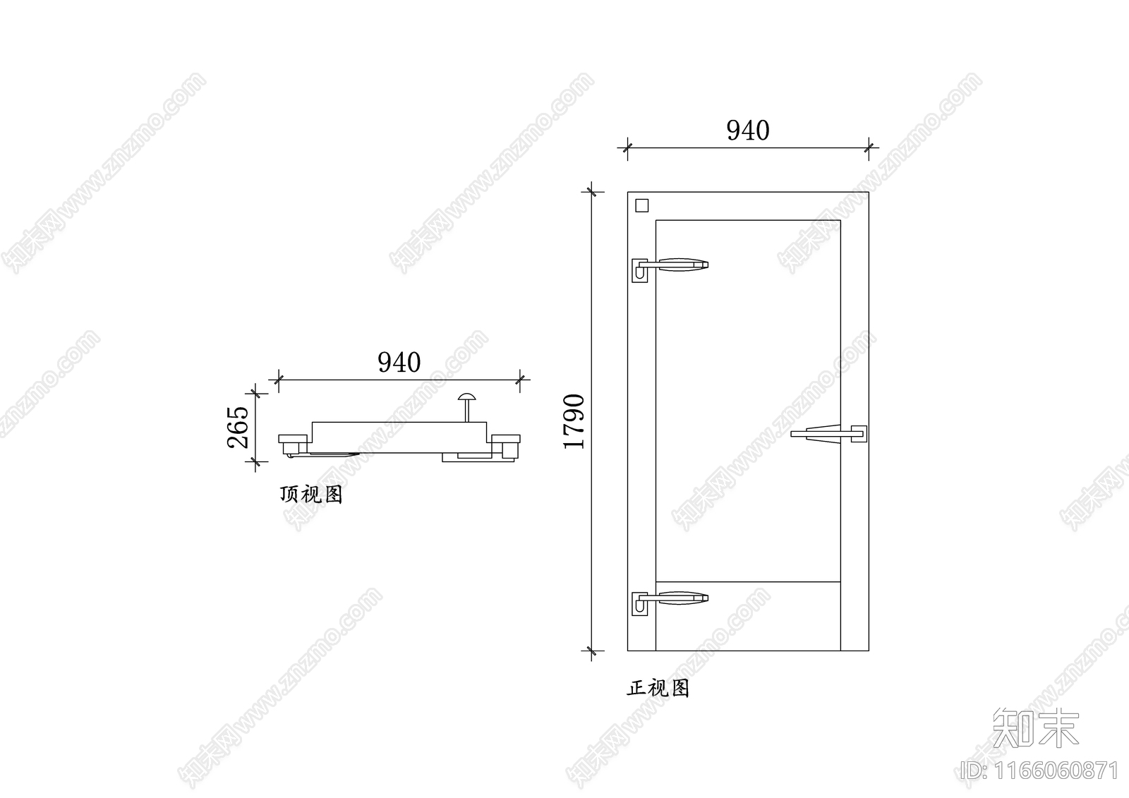 现代门施工图下载【ID:1166060871】