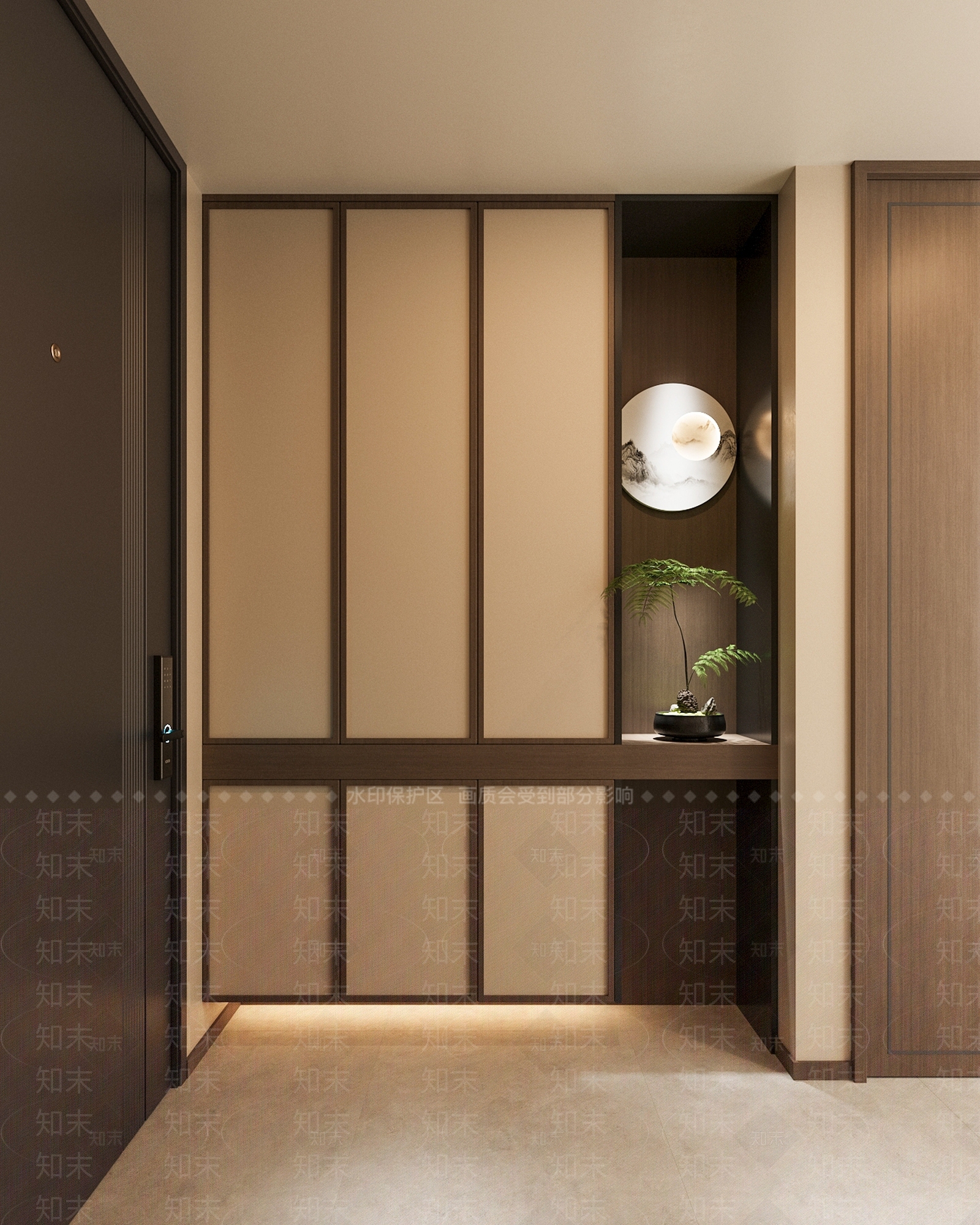 新中式鞋柜3D模型下载【ID:1166070109】