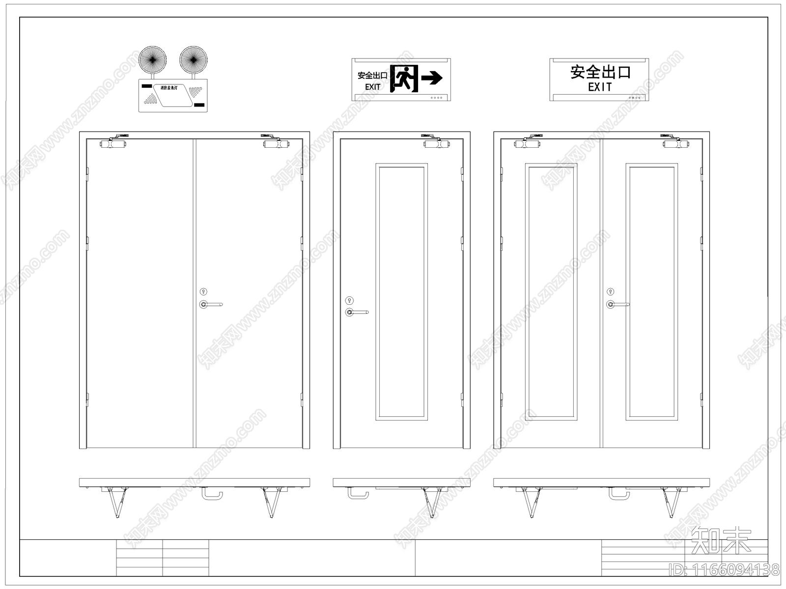 现代门施工图下载【ID:1166094138】
