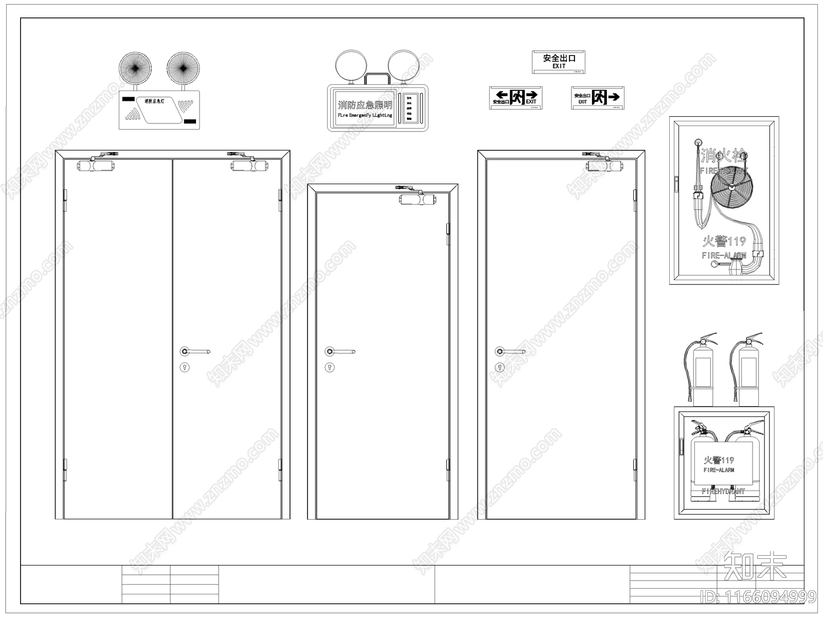 现代门cad施工图下载【ID:1166094999】