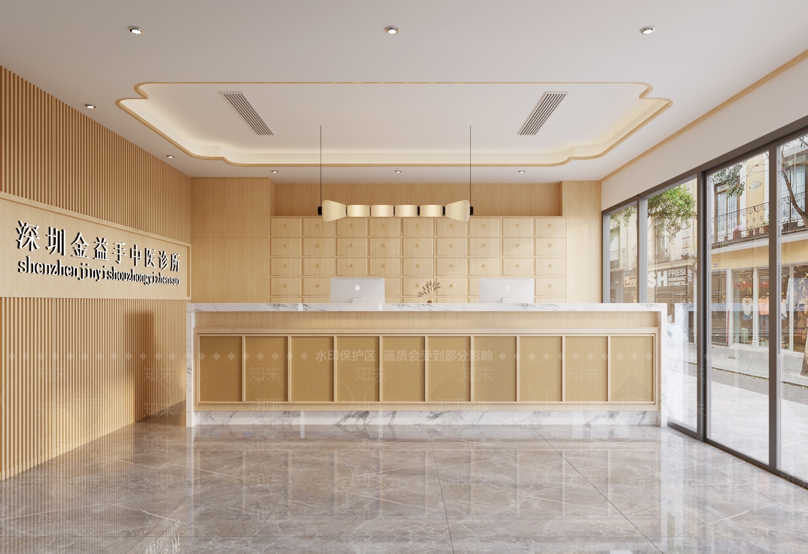 新中式美容院3D模型下载【ID:1214655643】