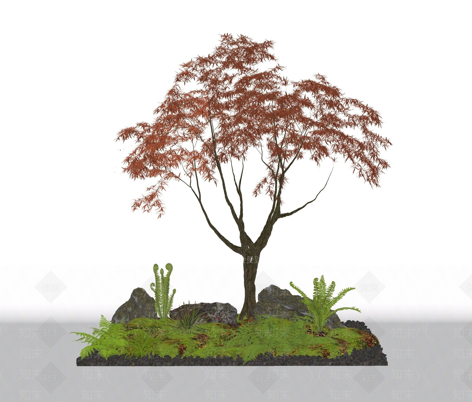 植物组合SU模型下载【ID:1166096281】
