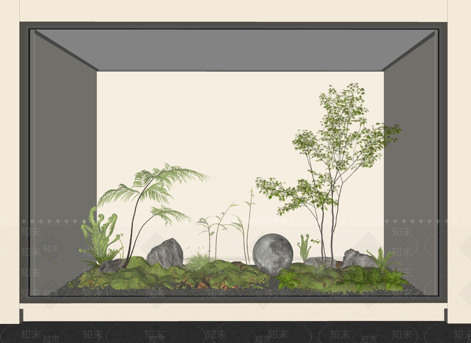 植物组合SU模型下载【ID:1166096387】