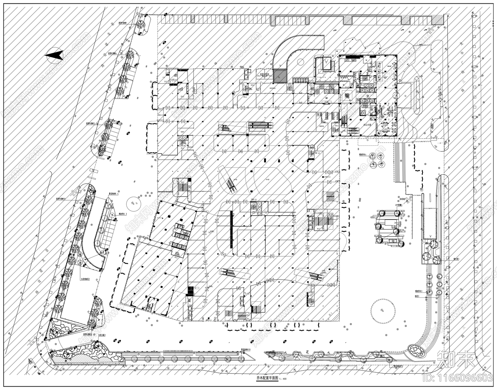 现代商业景观cad施工图下载【ID:1166096603】