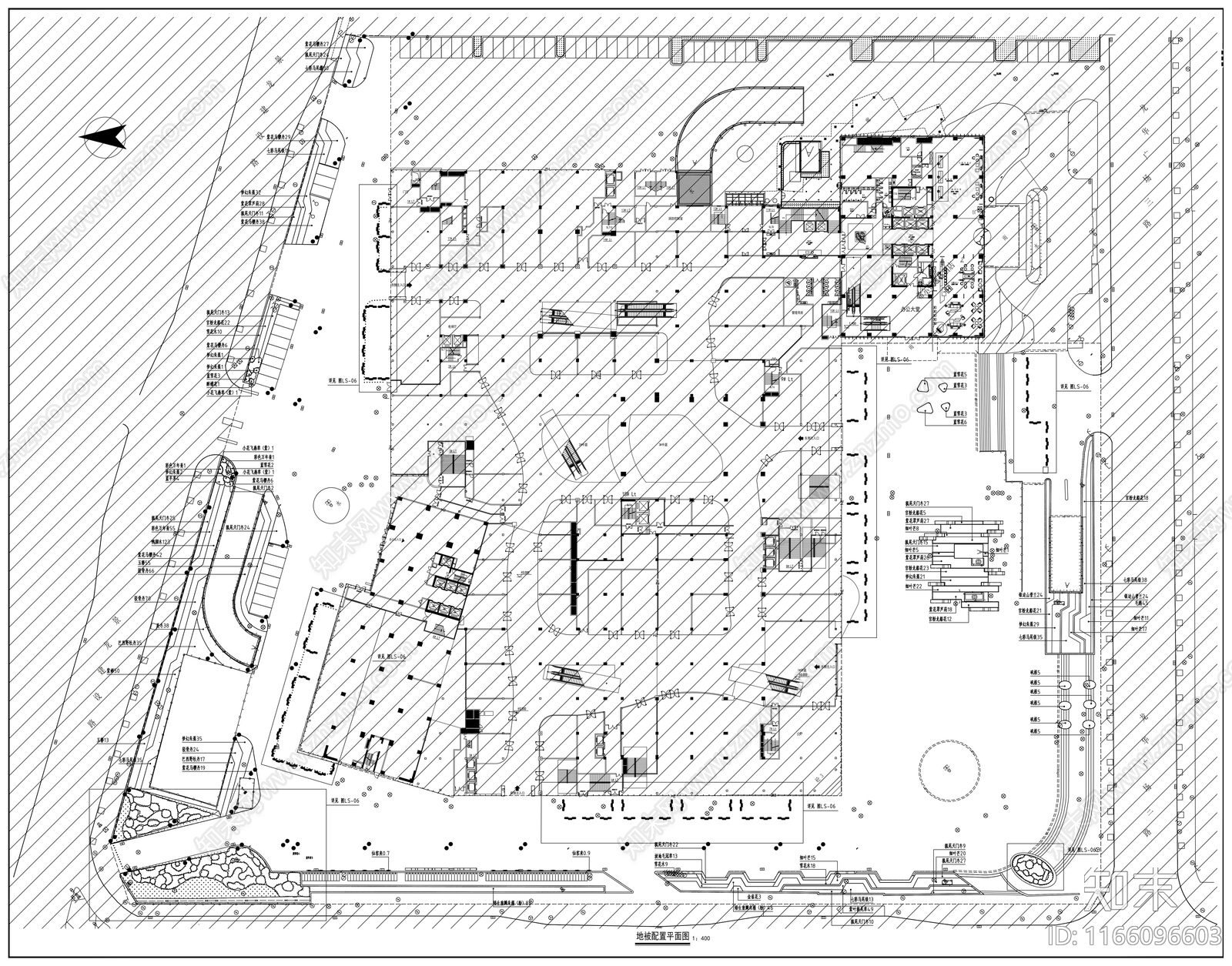 现代商业景观cad施工图下载【ID:1166096603】