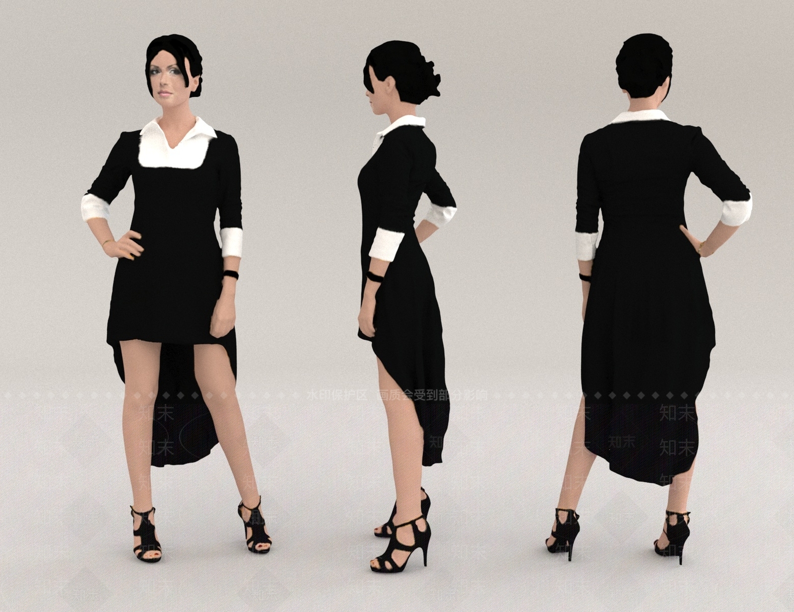 女人3D模型下载【ID:1166098067】