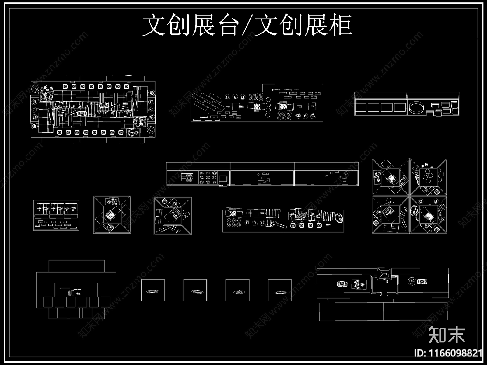 现代柜子cad施工图下载【ID:1166098821】