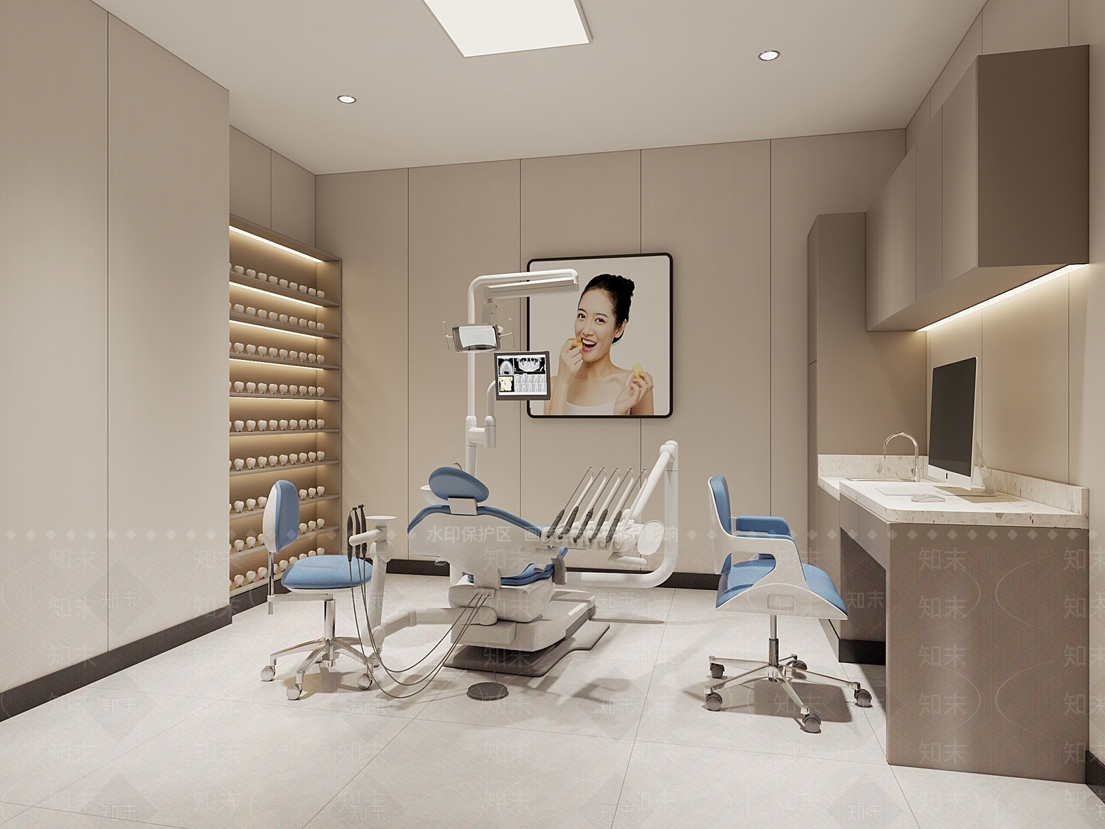 现代医院3D模型下载【ID:1166099427】
