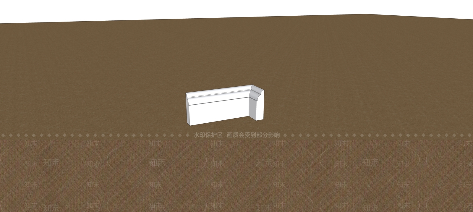 欧式踢脚线SU模型下载【ID:1166102123】