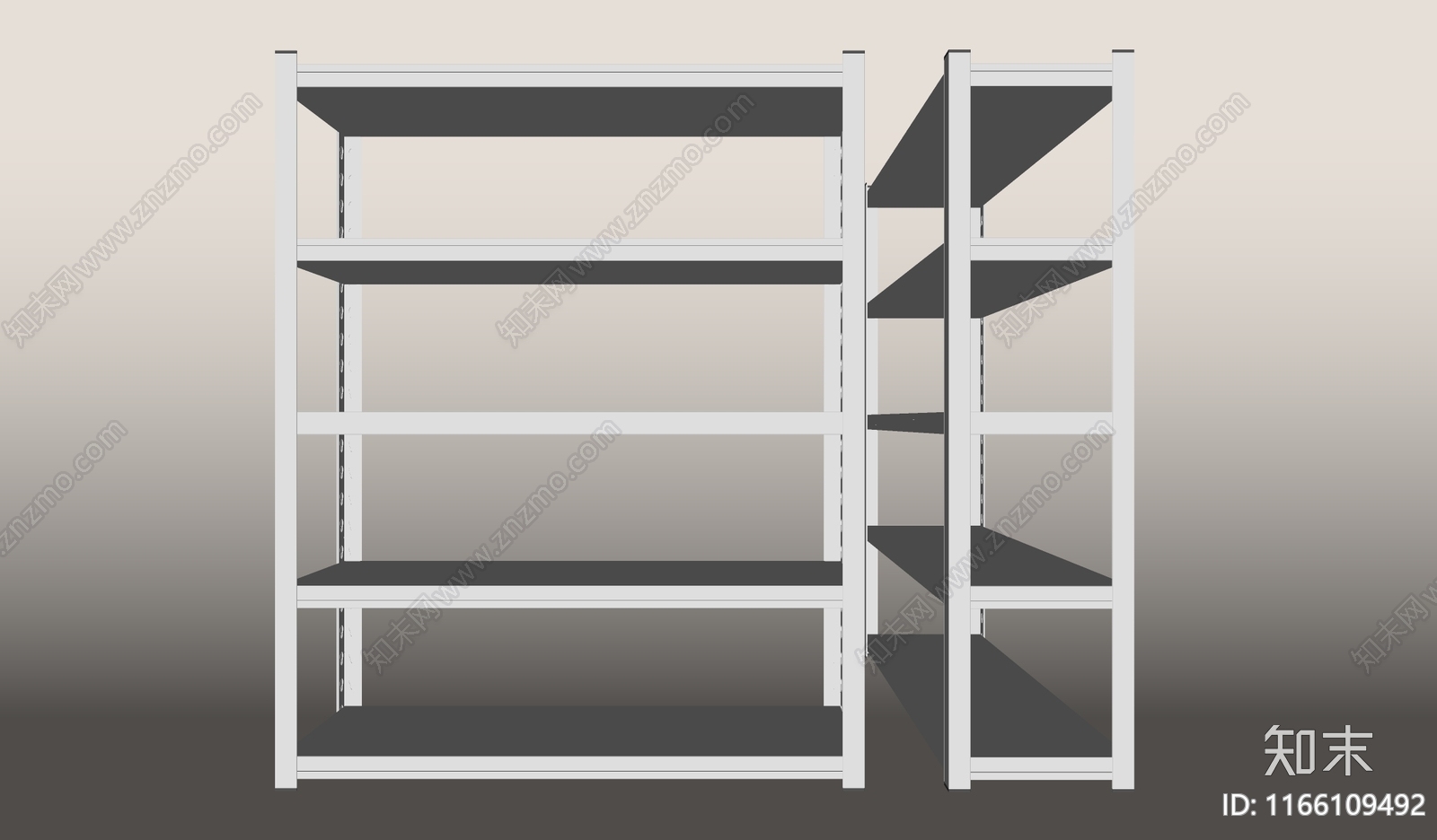 货架SU模型下载【ID:1166109492】