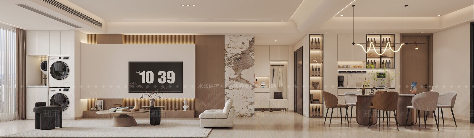 现代玄关3D模型下载【ID:1214656329】