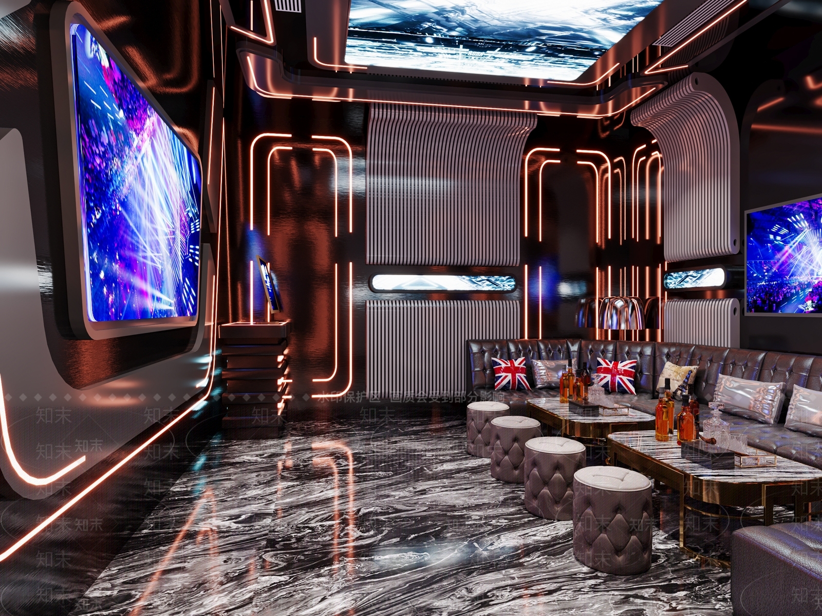 现代包厢3D模型下载【ID:1214667245】
