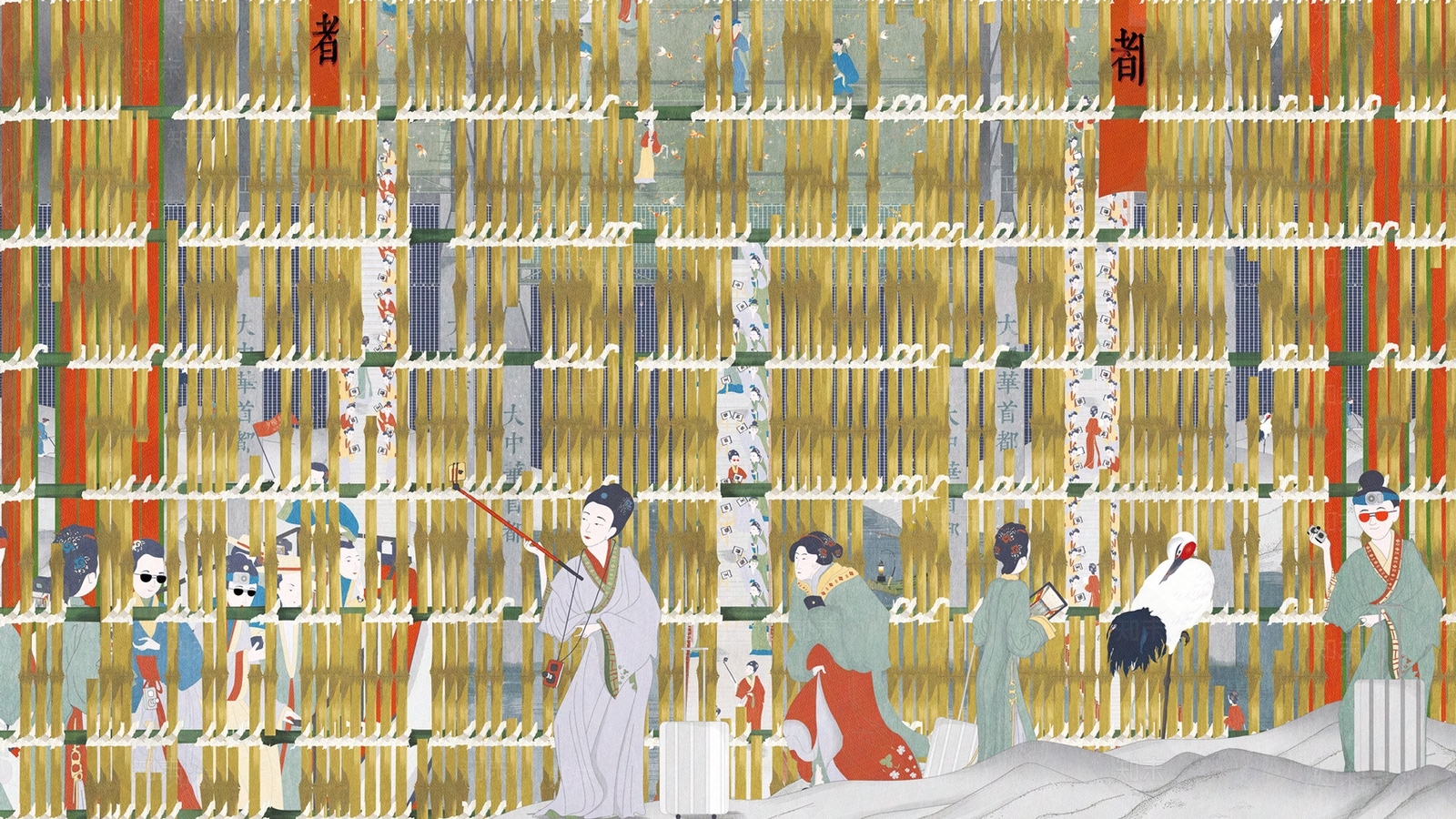 现代新中式窗户贴图下载【ID:1166120917】