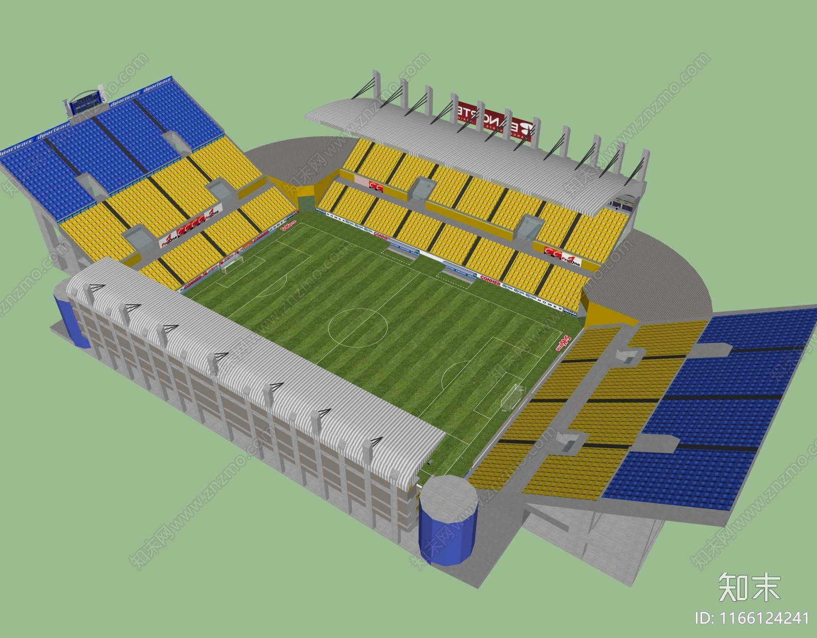 现代其他球场SU模型下载【ID:1166124241】