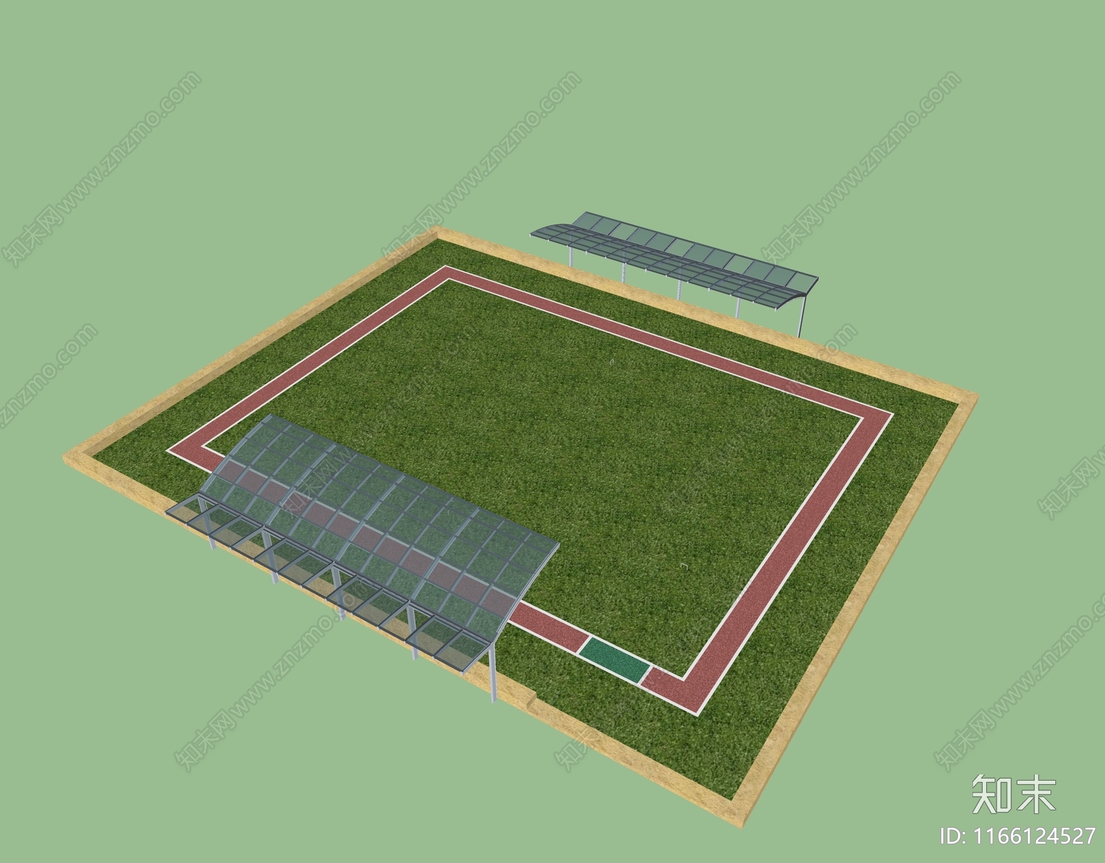 现代其他球场SU模型下载【ID:1166124527】