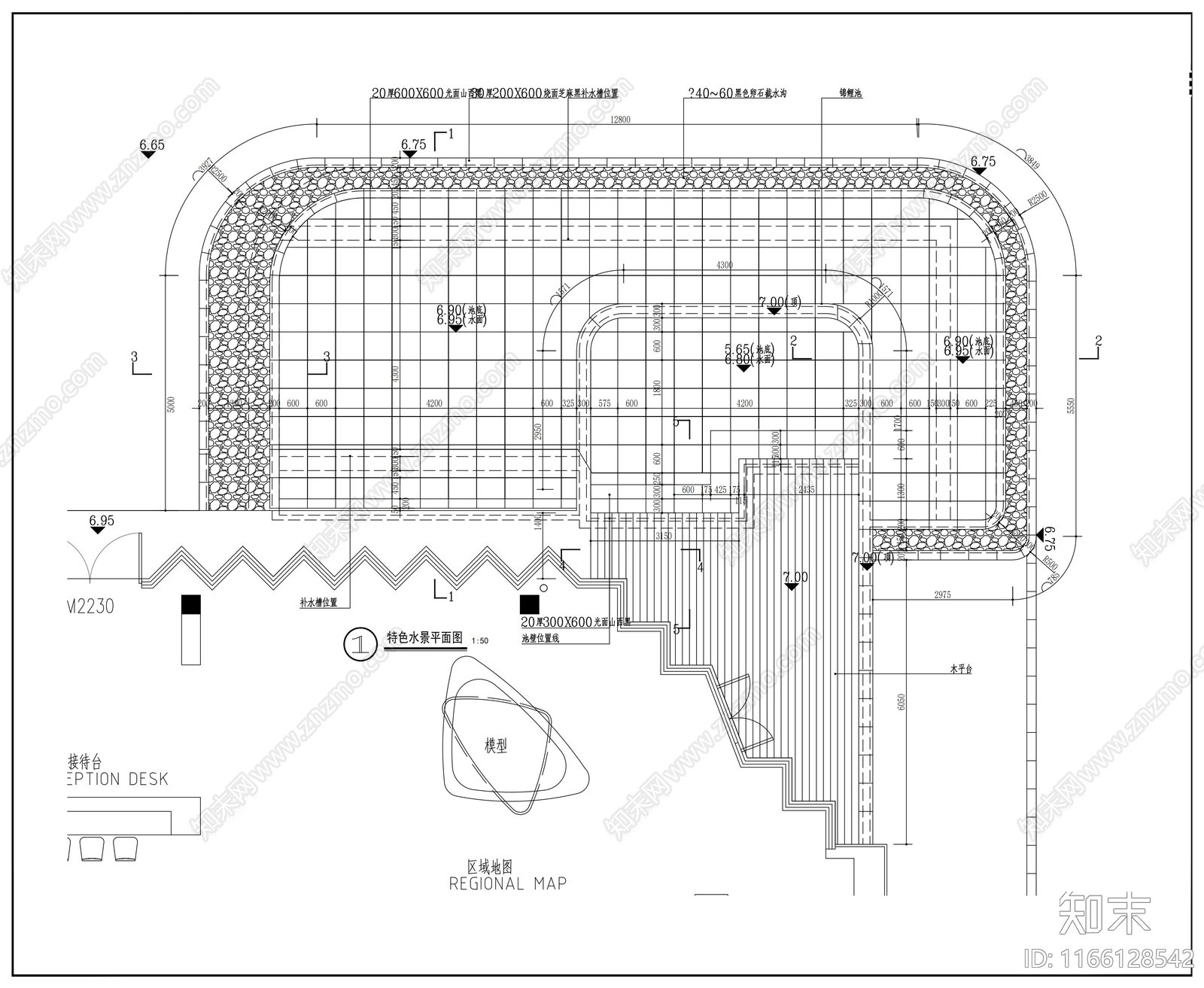 现代办公景观cad施工图下载【ID:1166128542】