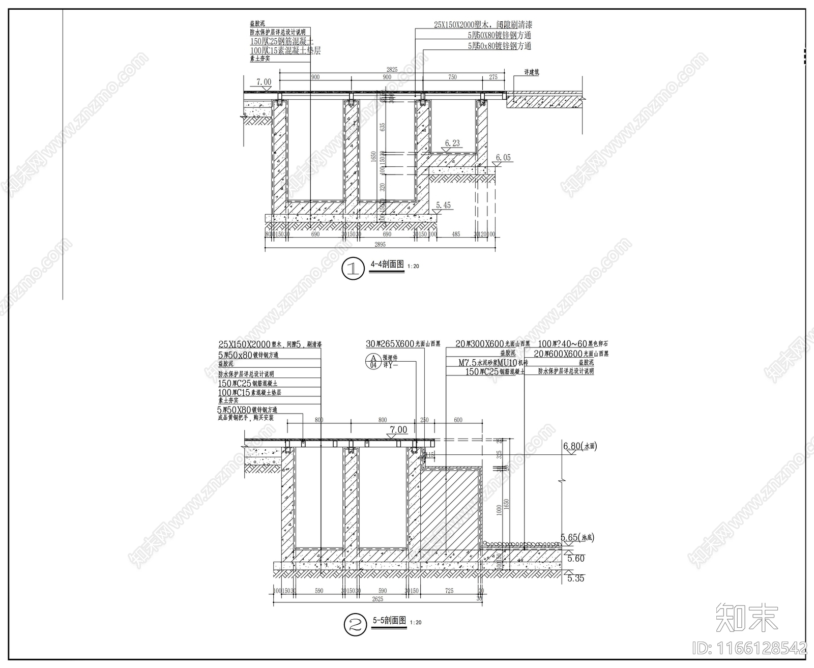 现代办公景观cad施工图下载【ID:1166128542】
