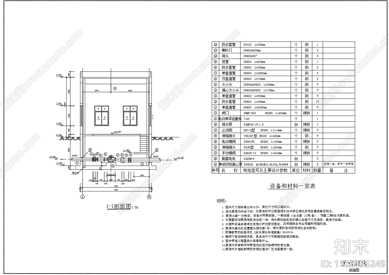 给排水节点详图cad施工图下载【ID:1166135249】