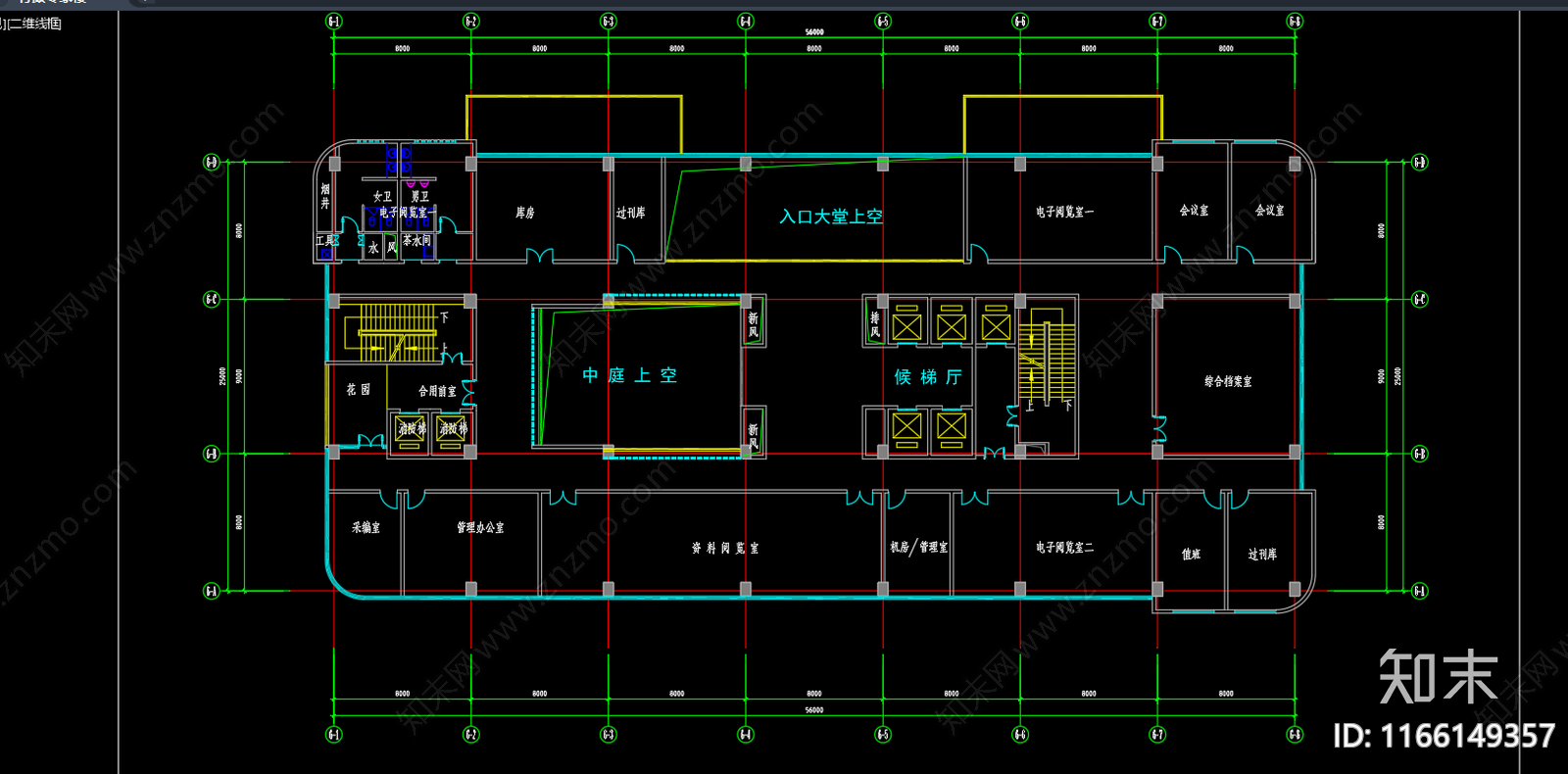 现代医院建筑cad施工图下载【ID:1166149357】