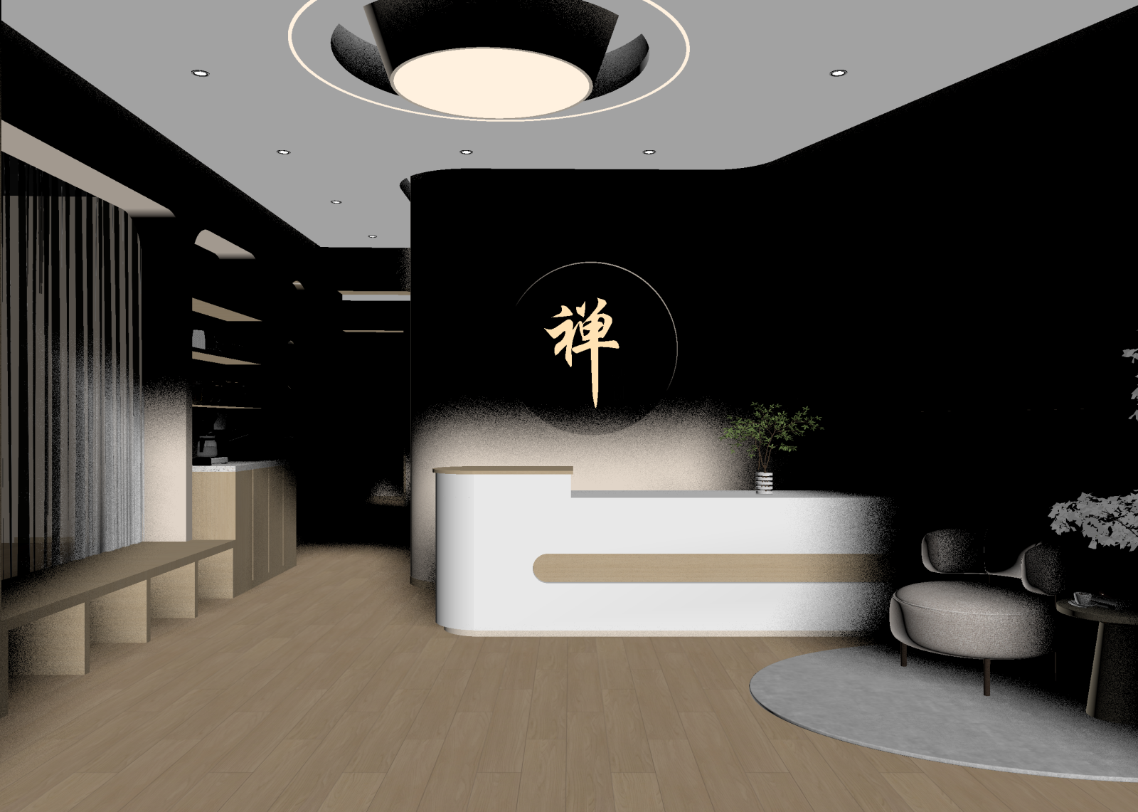 现代接待室3D模型下载【ID:1214775658】
