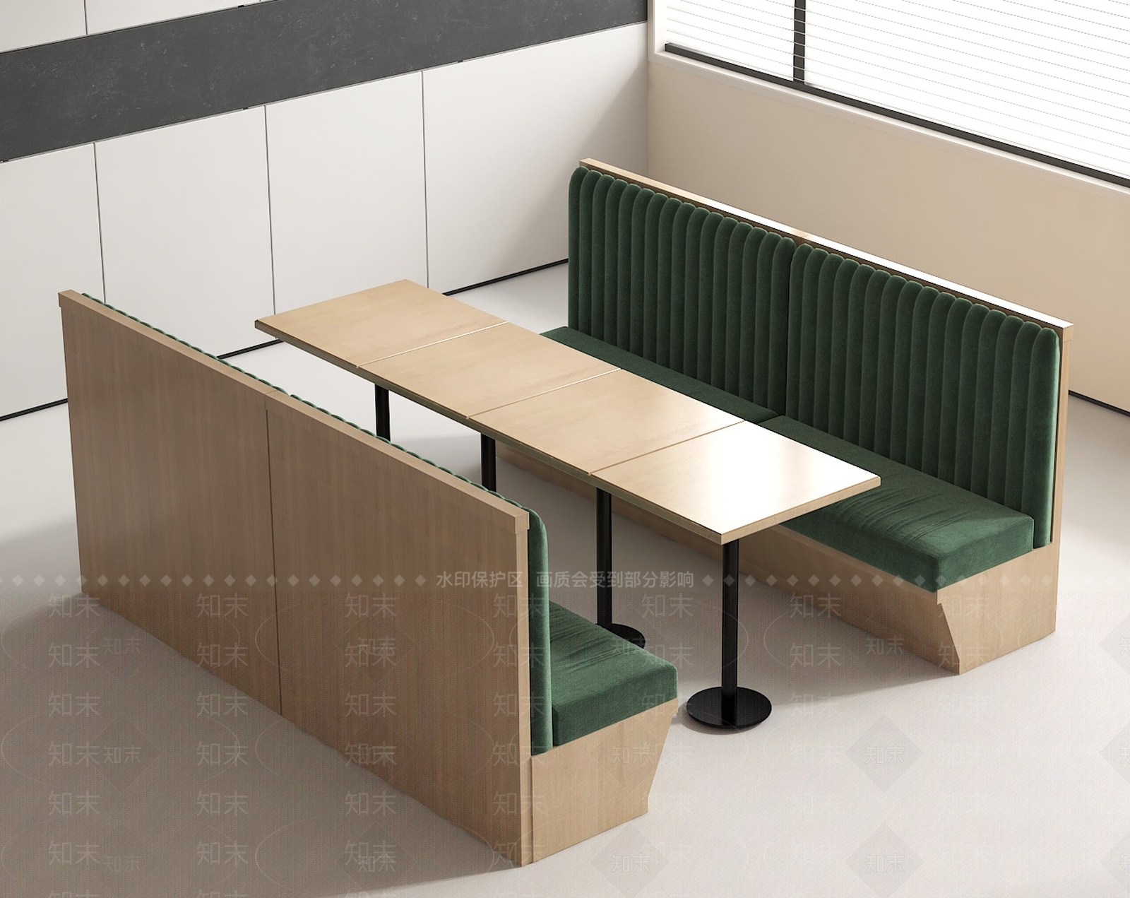 现代中式餐桌椅3D模型下载【ID:1166164618】