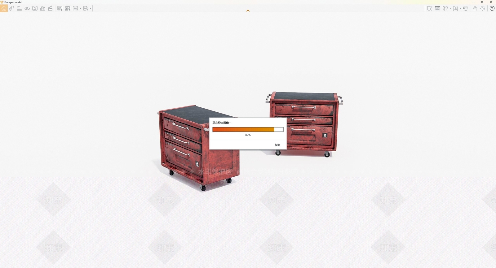 现代储物柜SU模型下载【ID:1166169789】