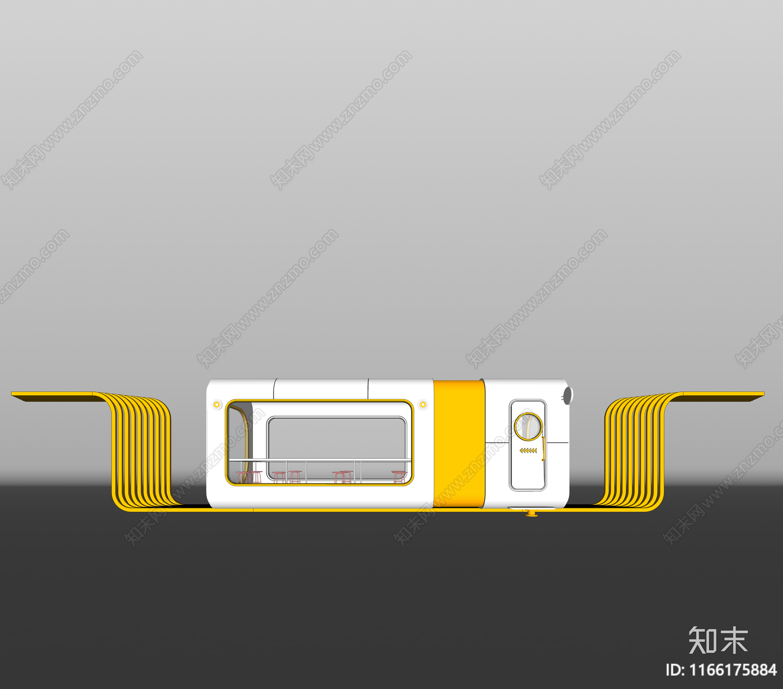 现代简约小公建SU模型下载【ID:1166175884】